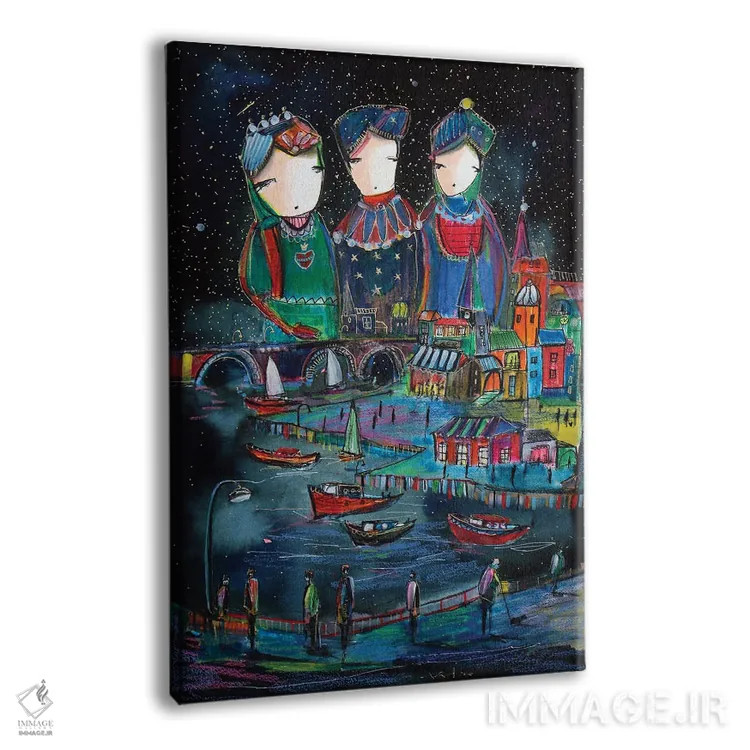 تابلو دکوراتیو نگهبانان اثر پاتریس دزیله - نمای پرسپکتیو محصول