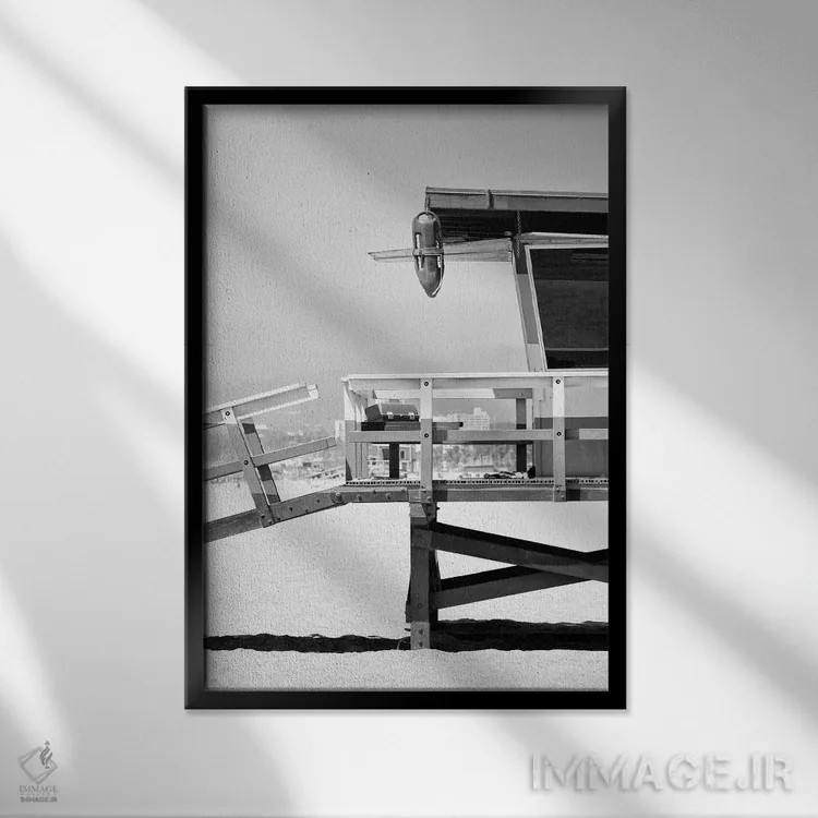 تابلو دکوراتیو "سری سیاه کالیفرنیا" اثر فیلیپ هوگونار - نمای قابدار مشکی