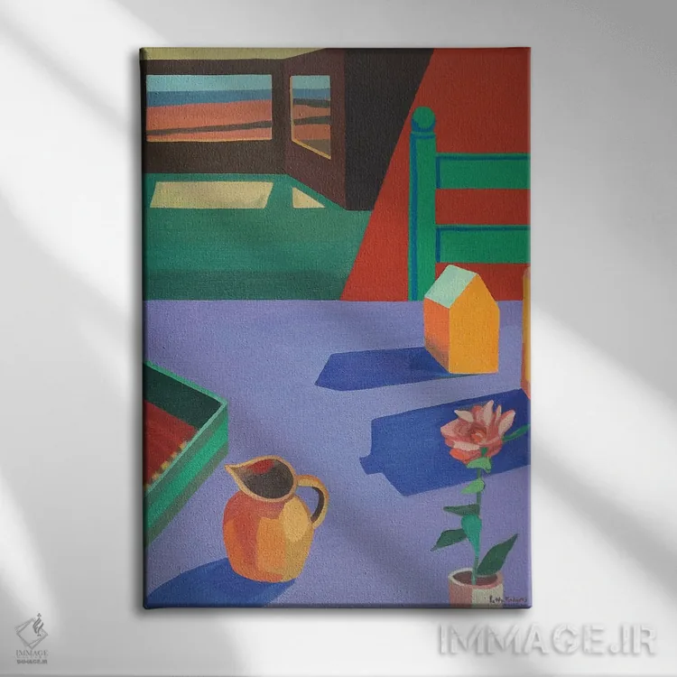 تابلو دکوراتیو لانه پرنده اثر پتی راجرز - نمای روبهرو روی دیوار