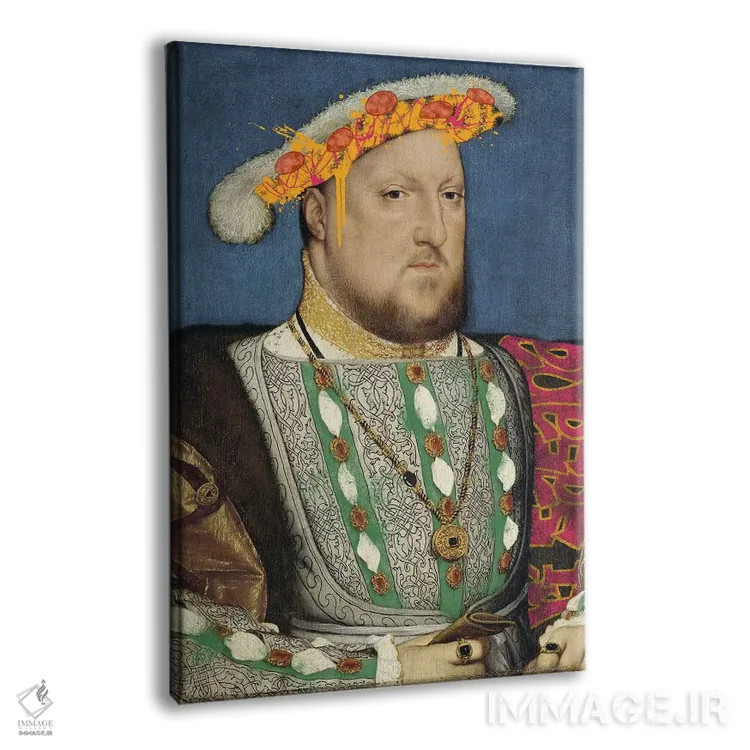 تابلو دکوراتیو پرتره هنری هفتم پادشاه انگلستان - پادشاه انگلستان… اثر فایو بای فایو کالکتیو - نمای پرسپکتیو محصول