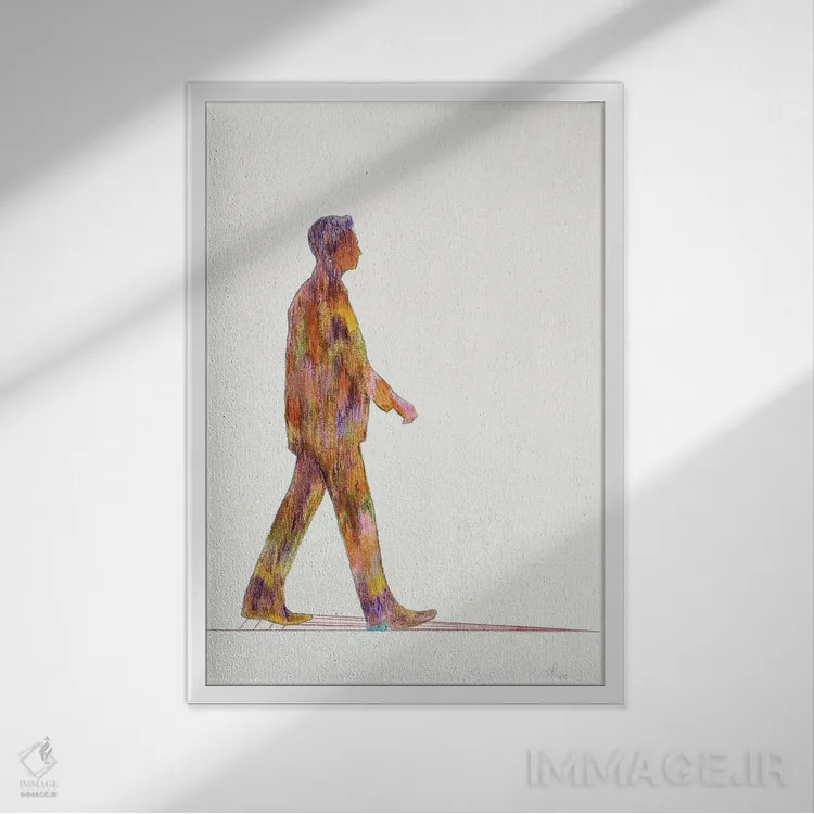 تابلو مینیمال آنچه همیشه می دانستی را پیدا کن اثر کریس روبوراس - نمای قابدار سفید