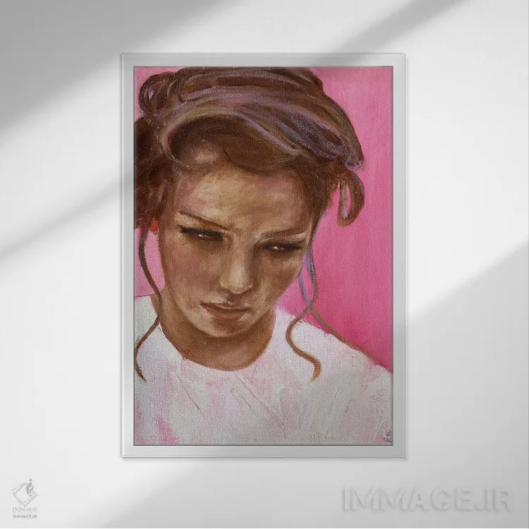 تابلو دکوراتیو منتظر تو هستم اثر کریس روبوراس - نمای قابدار سفید