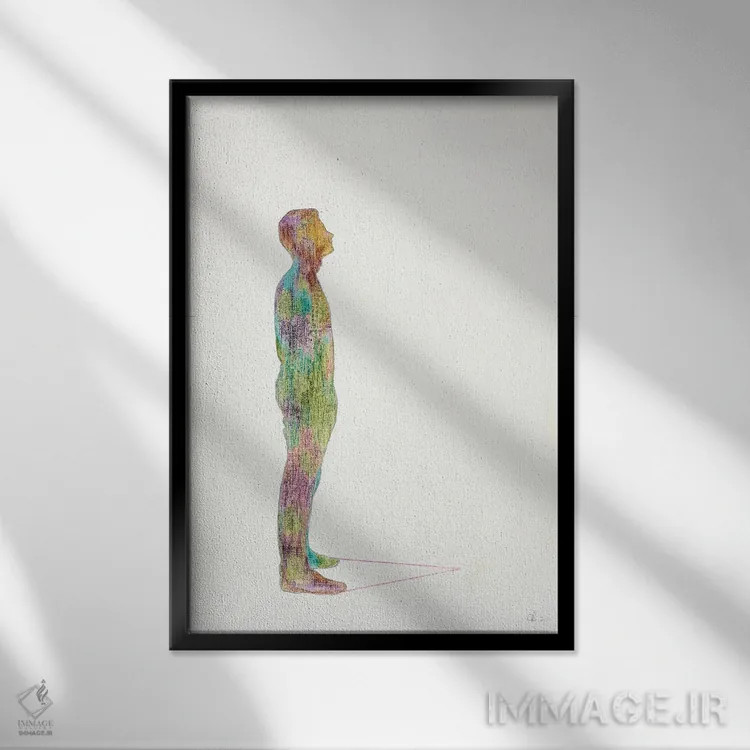 تابلو مینیمال تو فقط فکر می کنی اثر کریس روبوراس - نمای قابدار مشکی