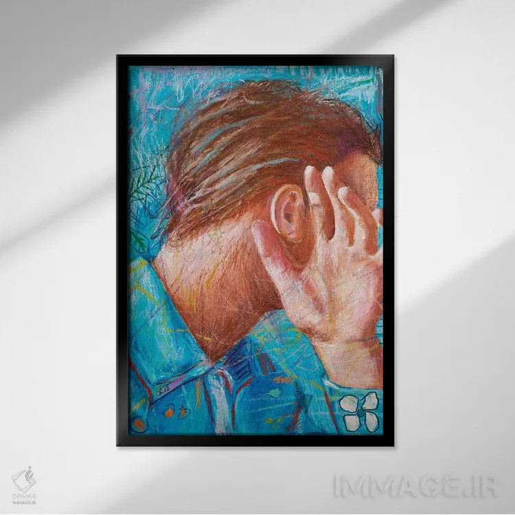 تابلو دکوراتیو گاهی اوقات اثر کریس روبوراس - نمای قابدار مشکی