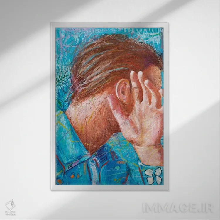 تابلو دکوراتیو گاهی اوقات اثر کریس روبوراس - نمای قابدار سفید