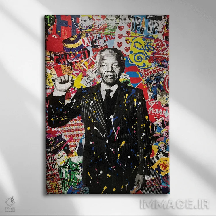 تابلو دکوراتیو نلسون اثر آر.اس. آرتیست - نمای روبهرو روی دیوار