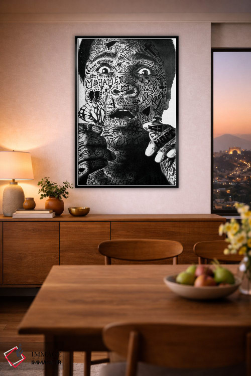 تابلو دکوراتیو محمد علی اثر آر.اس. آرتیست - D2B