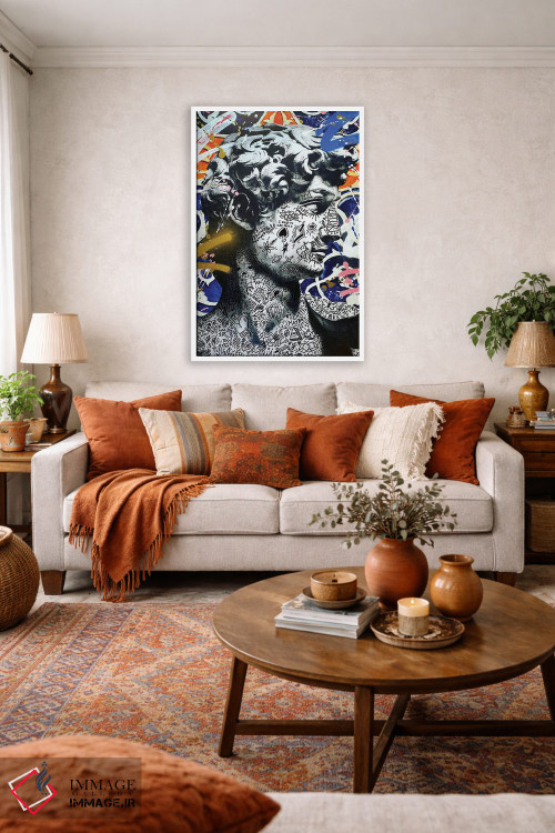 تابلو دکوراتیو پادشاه داوود اثر آر.اس. آرتیست - D1W