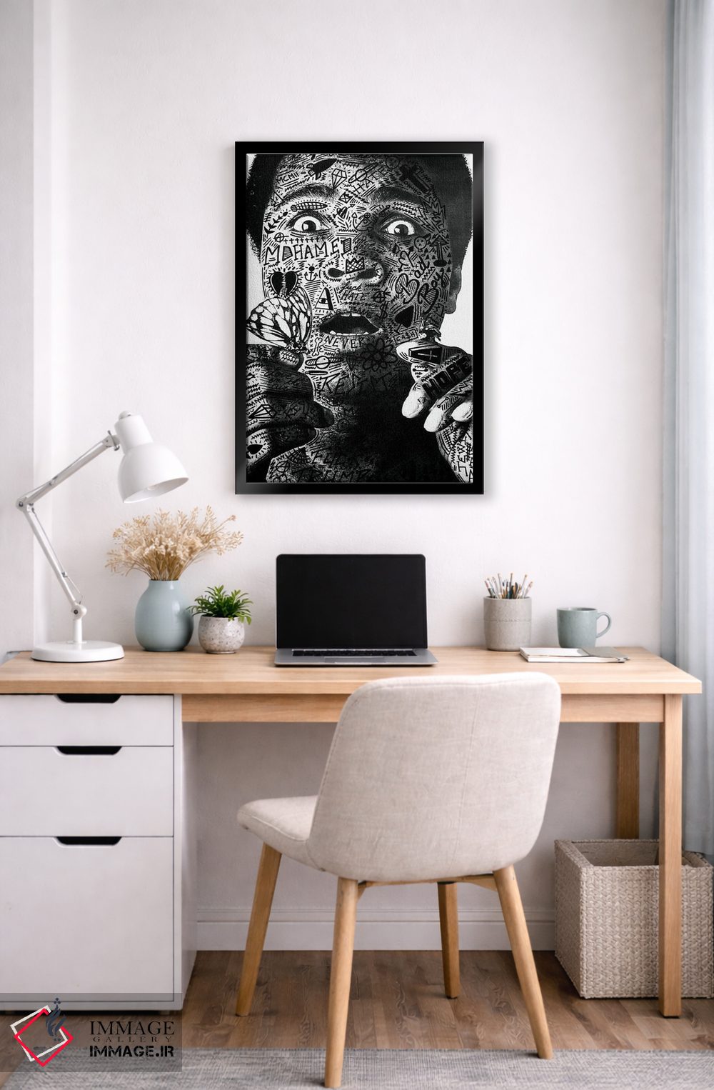 تابلو دکوراتیو محمد علی اثر آر.اس. آرتیست - D6B