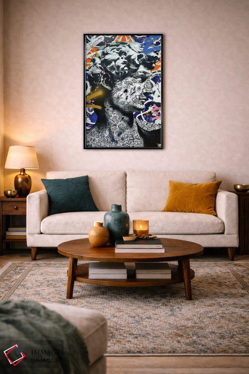 تابلو دکوراتیو پادشاه داوود اثر آر.اس. آرتیست - D3B