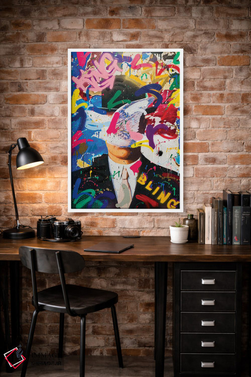 تابلو دکوراتیو مثل پرنده پرواز کن اثر آر.اس. آرتیست - D2W