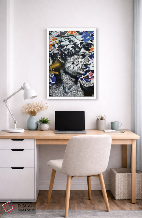 تابلو دکوراتیو پادشاه داوود اثر آر.اس. آرتیست - D6W