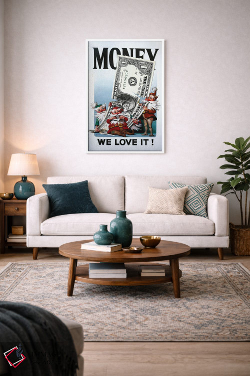 تابلو دکوراتیو We Love It,پول، ما آن را دوست داریم اثر دی. "راستی" راست - D2W