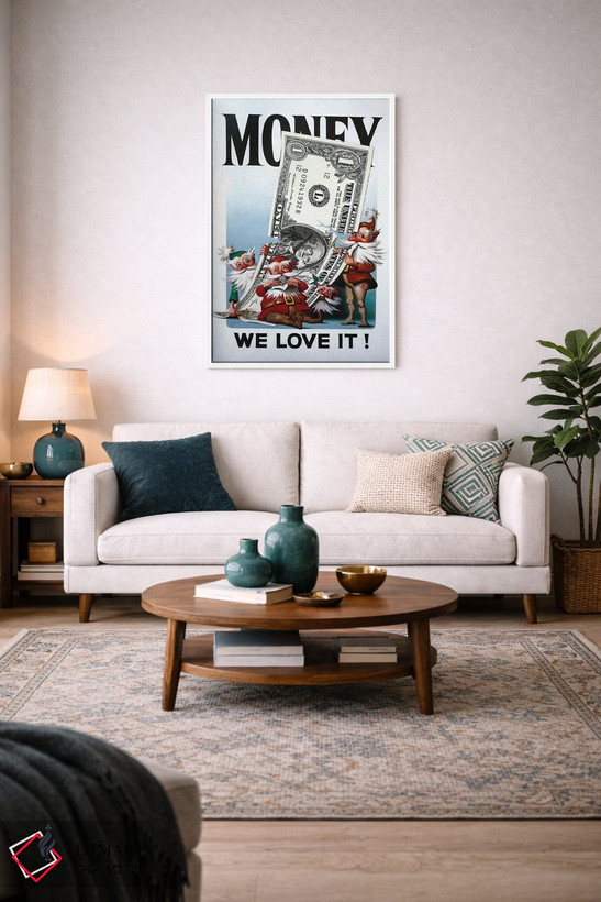 تابلو دکوراتیو We Love It,پول، ما آن را دوست داریم اثر دی. "راستی" راست - D2W