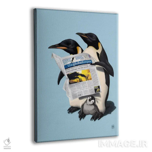 تابلو دکوراتیو خوانده شده در همه جا II اثر راب اسنو - نمای پرسپکتیو محصول