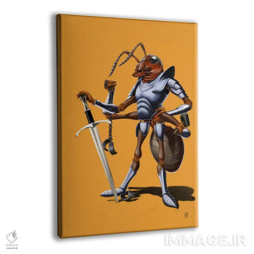 تابلو دکوراتیو سربازی ادامه دارد II اثر راب اسنو - نمای پرسپکتیو محصول