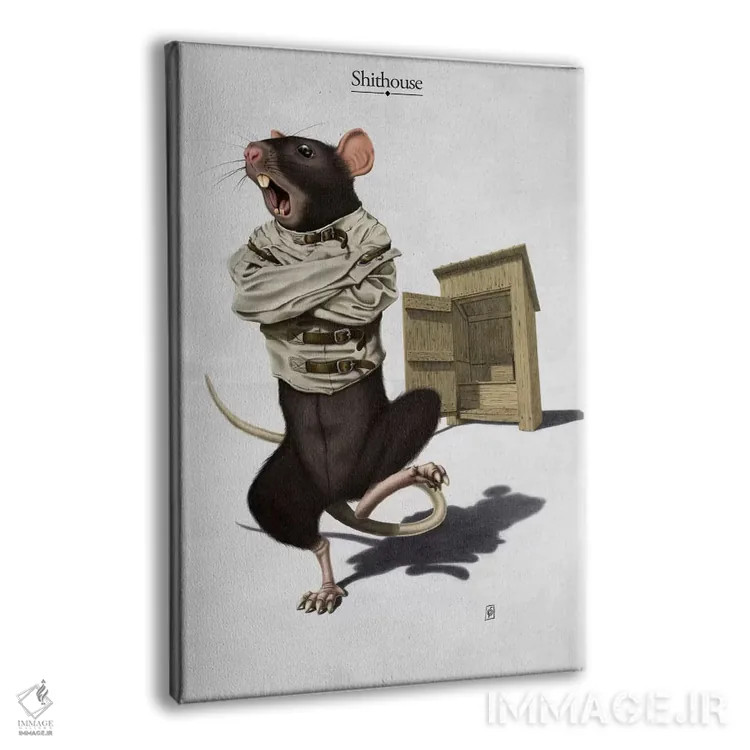 تابلو دکوراتیو مستراح اثر راب اسنو - نمای پرسپکتیو محصول