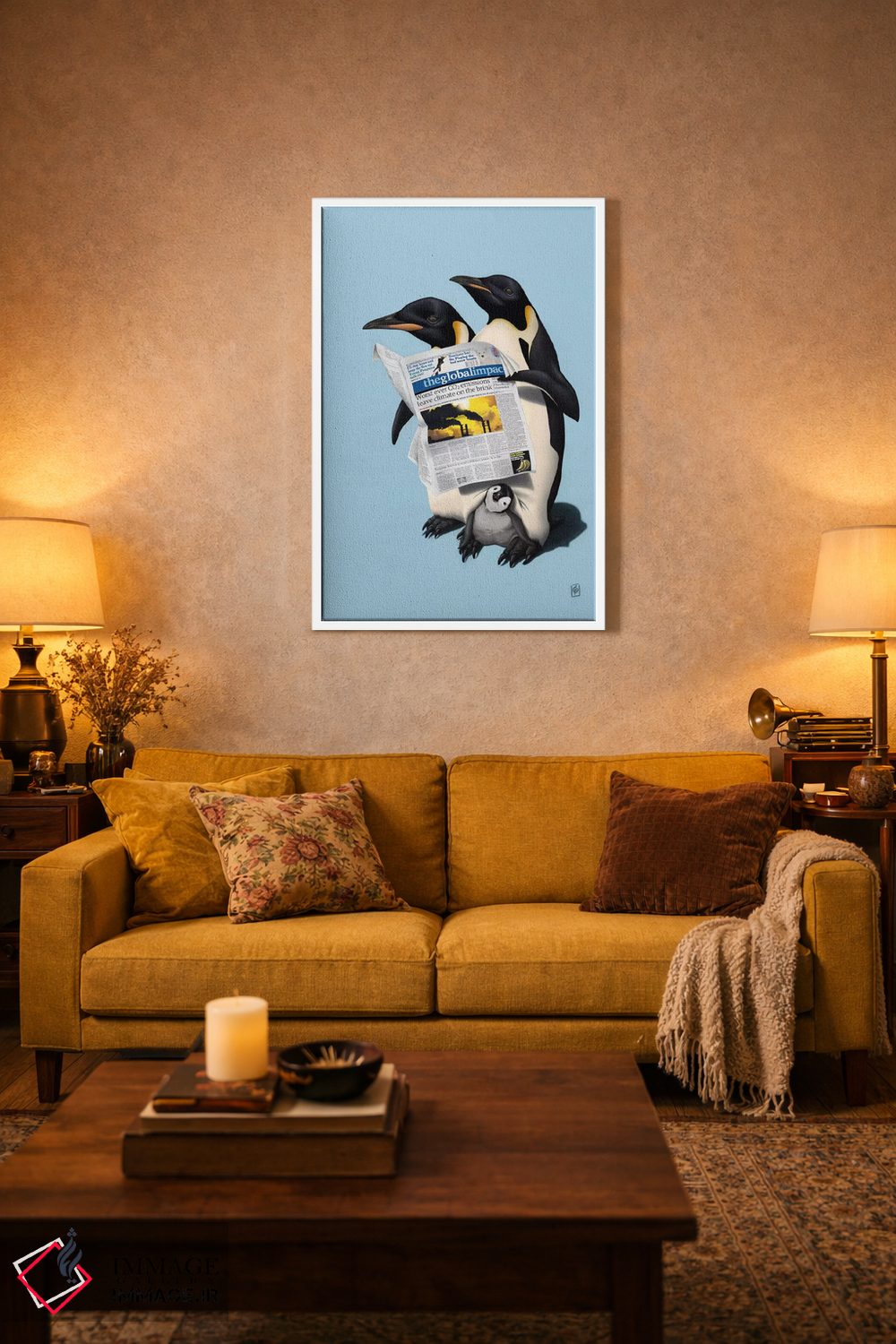 تابلو دکوراتیو خوانده شده در همه جا II اثر راب اسنو - D2W