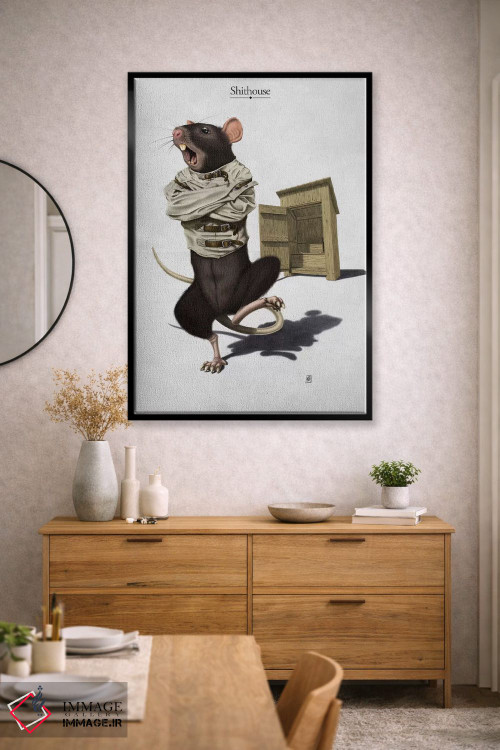 تابلو دکوراتیو مستراح اثر راب اسنو - D1B