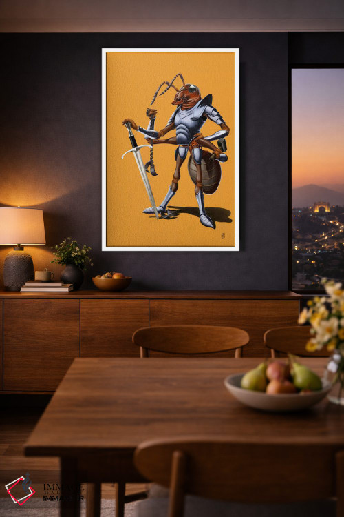 تابلو دکوراتیو سربازی ادامه دارد II اثر راب اسنو - D3W