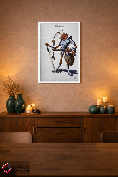 تابلو دکوراتیو سربازی ادامه دارد I اثر راب اسنو - D1W