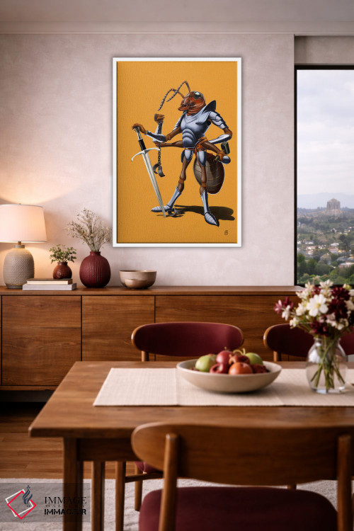 تابلو دکوراتیو سربازی ادامه دارد II اثر راب اسنو - D4W