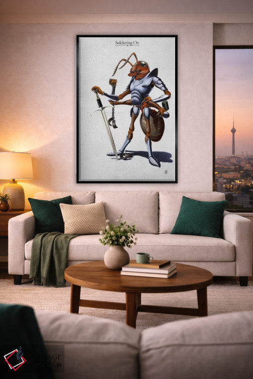تابلو دکوراتیو سربازی ادامه دارد I اثر راب اسنو - D2B