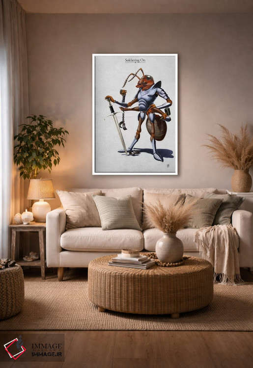 تابلو دکوراتیو سربازی ادامه دارد I اثر راب اسنو - D3W