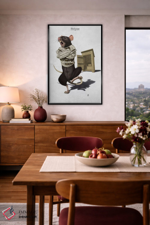 تابلو دکوراتیو مستراح اثر راب اسنو - D6B