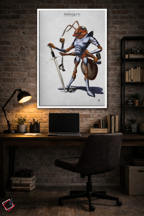 تابلو دکوراتیو سربازی ادامه دارد I اثر راب اسنو - D4W