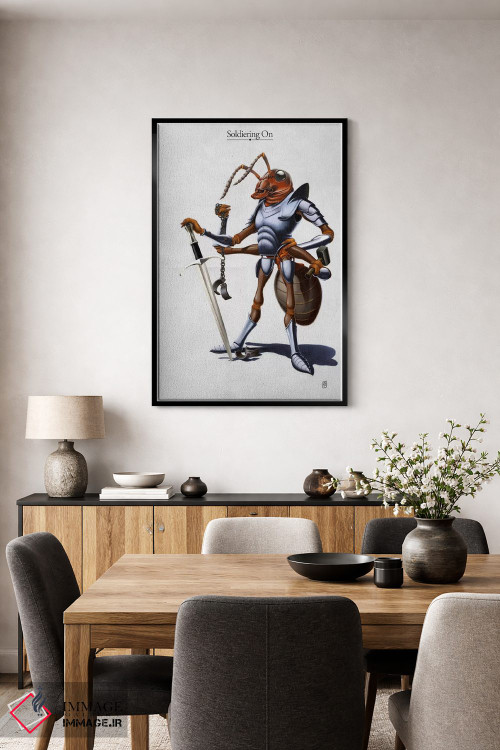 تابلو دکوراتیو سربازی ادامه دارد I اثر راب اسنو - D5B