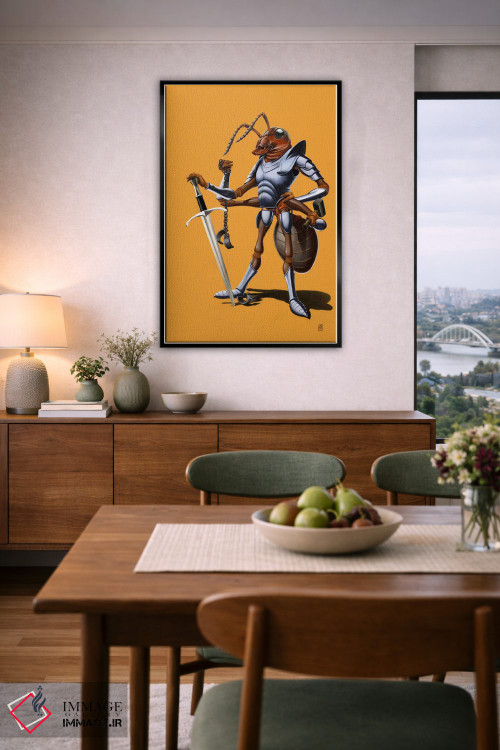 تابلو دکوراتیو سربازی ادامه دارد II اثر راب اسنو - D6B