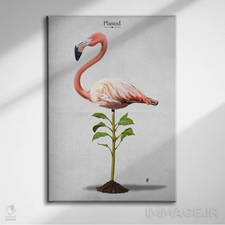 تابلو دکوراتیو کاشته شده I اثر راب اسنو - نمای روبهرو روی دیوار