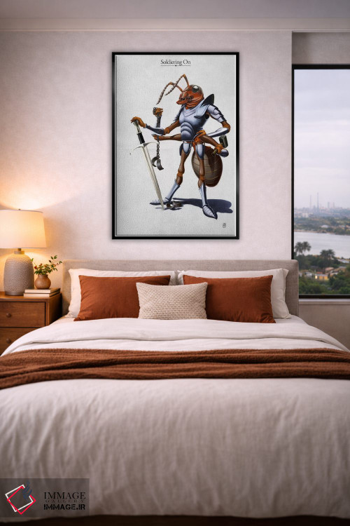 تابلو دکوراتیو سربازی ادامه دارد I اثر راب اسنو - D6B