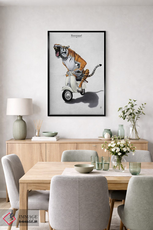 تابلو دکوراتیو غرش! I اثر راب اسنو - D6B