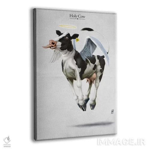 تابلو دکوراتیو گاو مقدس اثر راب اسنو - نمای پرسپکتیو محصول