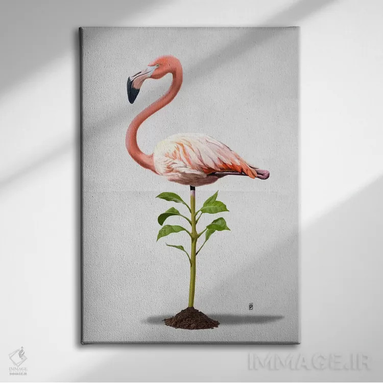 تابلو دکوراتیو کاشته شده II اثر راب اسنو - نمای روبهرو روی دیوار