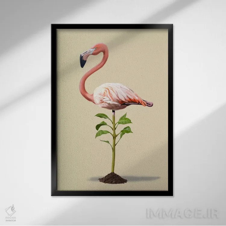 تابلو دکوراتیو کاشته شده III اثر راب اسنو - نمای قابدار مشکی