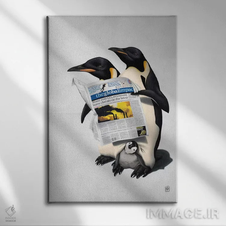 تابلو دکوراتیو همه جا خوانده شده II اثر راب اسنو - نمای روبهرو روی دیوار