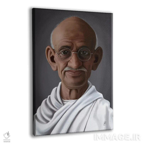 تابلو دکوراتیو مهاتما گاندی اثر راب اسنو - نمای پرسپکتیو محصول