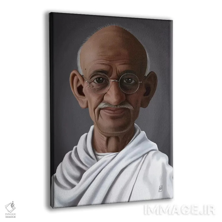 تابلو دکوراتیو مهاتما گاندی اثر راب اسنو - نمای پرسپکتیو محصول