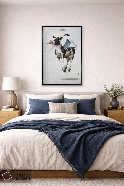 تابلو دکوراتیو گاو مقدس اثر راب اسنو - D6B