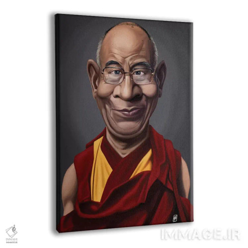 تابلو دکوراتیو دالایی لاما اثر راب اسنو - نمای پرسپکتیو محصول
