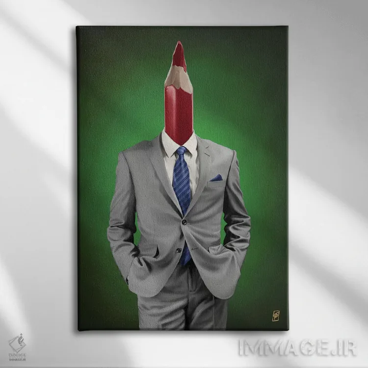 تابلو دکوراتیو گردن اثر راب اسنو - نمای روبهرو روی دیوار