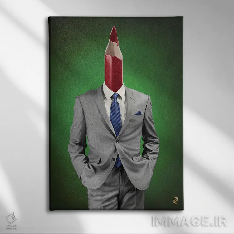 تابلو دکوراتیو گردن اثر راب اسنو - نمای روبهرو روی دیوار