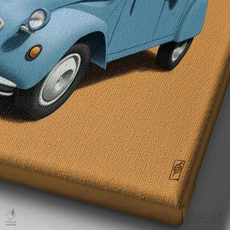 تابلو دکوراتیو در اوج بودن! III اثر راب اسنو - نمای نزدیک بافت بوم