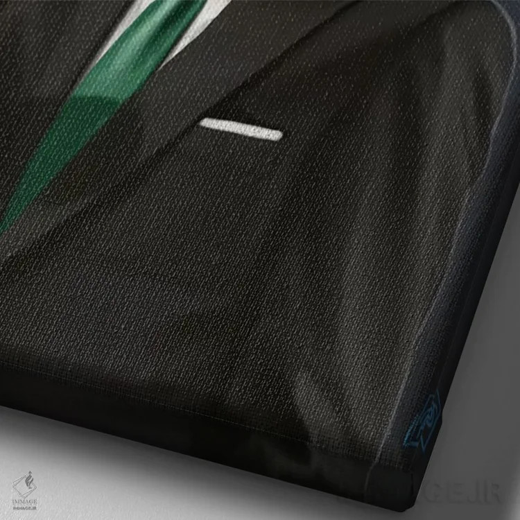 تابلو دکوراتیو شیشه اثر راب اسنو - نمای نزدیک بافت بوم