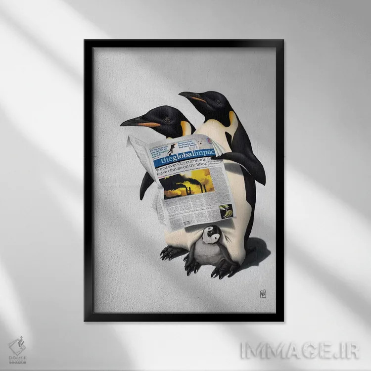 تابلو دکوراتیو همه جا خوانده شده II اثر راب اسنو - نمای قابدار مشکی