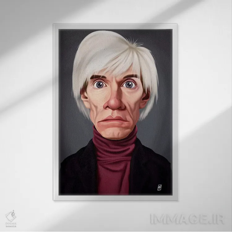 تابلو دکوراتیو اندی وارهول اثر راب اسنو - نمای قابدار سفید