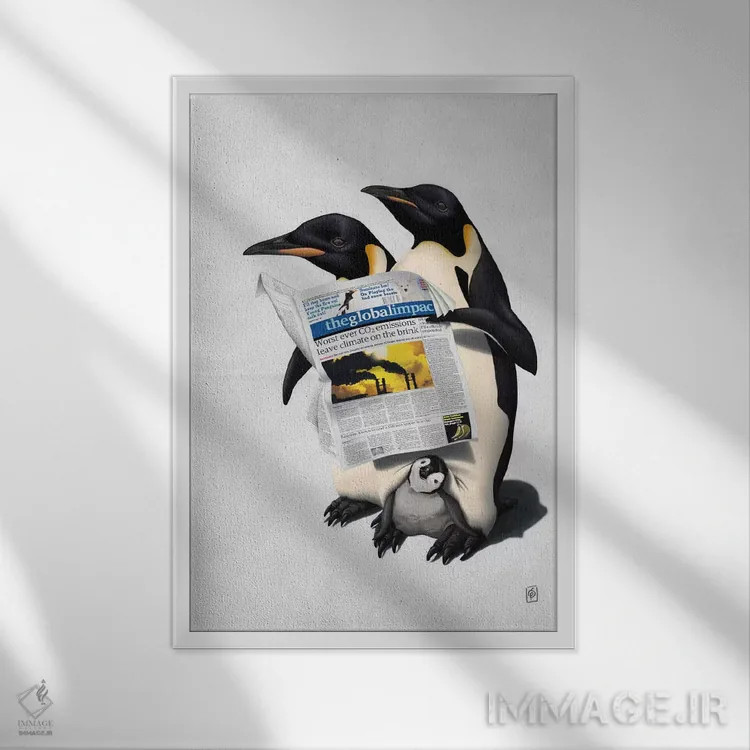 تابلو دکوراتیو همه جا خوانده شده II اثر راب اسنو - نمای قابدار سفید